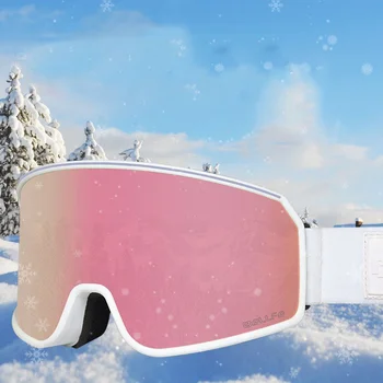 Лыжные очки, двухслойные противотуманные очки для спорта на открытом воздухе, очки для защиты от ультрафиолета, Очки для катания на лыжах и сноуборде, лыжные очки для мужчин и женщин