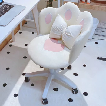 Компьютерный стул для спальни, Домашний офис, Вращающийся на 360 ° Стул для макияжа, Поручень со спинкой, Стол в Скандинавском Стиле, Стул Fauteuil Design Furniture