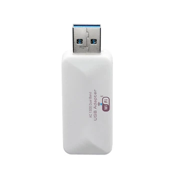 Мини USB Wifi Адаптер Wifi Сетевая карта Беспроводной AC WiFi Адаптер Двухдиапазонный 2,4 G/5 G 1300 Мбит/с Антенна Для Windows 7/8/10