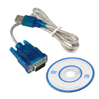 Последовательный порт USB к RS232 9-контактный Штекерный кабель Адаптер Последовательного COM-порта Преобразователь