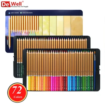 Цветной карандаш 72 цвета, акварельный карандаш художника, профессиональный набор карандашей для рисования для студентов художественной школы, Рождественский подарок