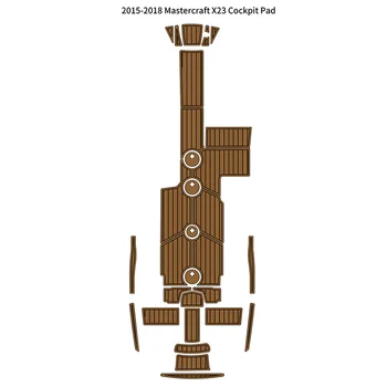 2015-2018 Mastercraft X23 Коврик для кокпита, лодка, пенопласт EVA, палубный коврик из искусственного тика