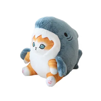 Милая мягкая игрушка Акула Кошка Кукла Популярный Мультфильм Акула Кошка плюшевая подушка подарок