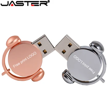 JASTER USB 2,0 Флэш-накопители 128 ГБ Милый Металлический Мультяшный Флеш-накопитель 64 ГБ Memory Stick 32 ГБ 16 ГБ 8 ГБ 4 ГБ Бесплатная Флешка с Пользовательским Логотипом