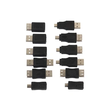 2019 Новый Портативный 12 шт. комплект адаптеров 12 в 1 OTG USB2 0 Mix Set F M Mini Adapter Converter USB Male to Female Micro USB для ПК