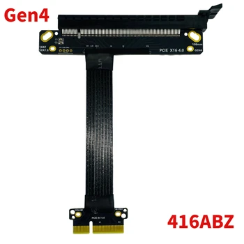 Gen4 Посеребренный Удлинитель PCIe 4.0 x4-x16 4.0 PCIE Видеокарта Riser Extender для GTX3080ti RX5700xt X4 X8 X16 GPU