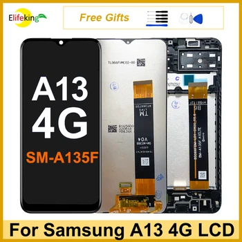 Оригинальный Для Samsung Galaxy A13 4G A135 ЖК-дисплей с сенсорным экраном A13 LTE A135F A135B A135U SM-A135U Дигитайзер В Сборе Заменить