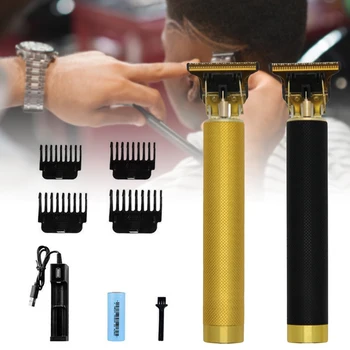 Электрическая машинка для стрижки волос, Триммер для USB-перезаряжаемой Электробритвы, Машинка для стрижки Бороды, Машинка для стрижки волос, Триммер для мужчин