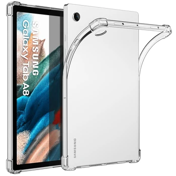 Чехол MoKo для Samsung Galaxy Tab A8 10,5 дюймов 2022, Ультра Прозрачный Мягкий Гибкий бампер из прозрачной ТПУ кожи, задняя крышка Прозрачная