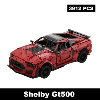 Moc-50047 Shelby Gt500 2020 Roadster 3912 шт. строительные блоки, игрушки для взрослых, Дети, мальчики, девочки, возраст 12 +