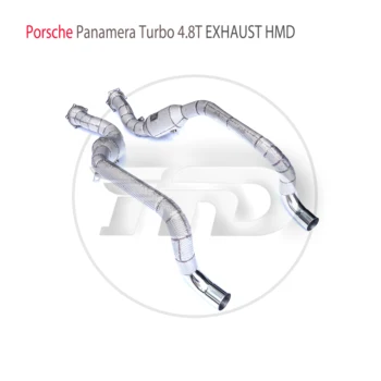 Автомобильные Аксессуары HMD Выхлопная система Высокопроизводительная Водосточная труба для Porsche Panamera Turbo 4.8T 970 С Катализатором